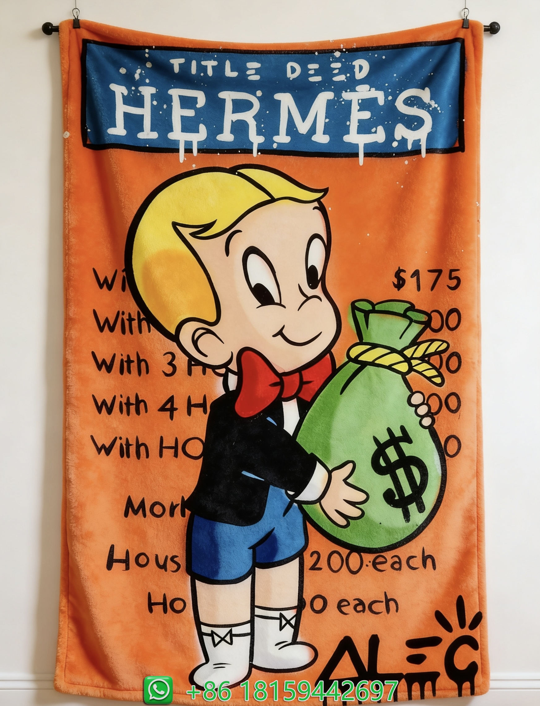 Hermes Throw Blankets